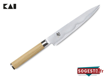 Couteau universel KAI Shun Classic White, lame 15 cm.