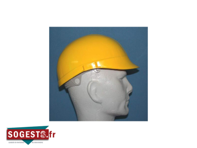 Casque anti-heurt BUJO en polyéthylène blanc jaune ou rouge